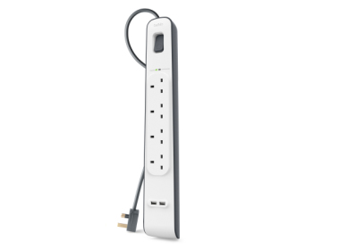 Belkin BSV401VF2M protezione contro le sovratensioni Bianco 4 uscite CA 2 m - Nuevo