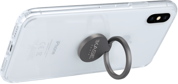 Porta smartphone ad anello magnetico Flip, nero