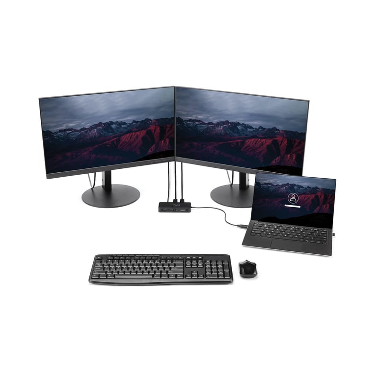 StarTech.com Mini Dock USB 3.0 Station d'Acceuil USB A Double Écran avec Vidéo DisplayPort 4K 60Hz & Gigabit Ethernet Câble 30 cm Adaptateur USB 3.1 Gen 1 Type A pour PC Portable Neuf - vue 3