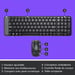 Logitech Wireless Combo MK220 clavier Souris incluse Bureau USB Français Noir