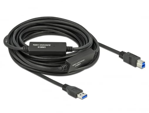 DeLOCK 85380 Cavo USB 10 m USB 3.2 Gen 1 (3.1 Gen 1) USB A USB B Nero