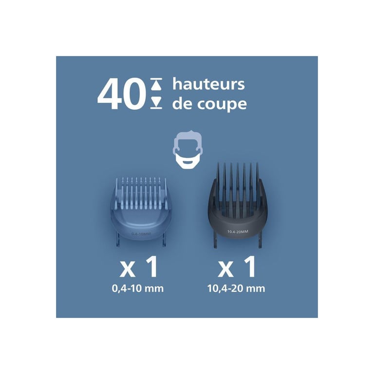 Tondeuse Barbe Philips BT5780/15 – 40 Réglages, Autonomie 1h40, Sans Fil - vue 10