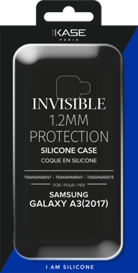 Custodia sottile invisibile per Samsung Galaxy A3 (2017) 1,2 mm, trasparente