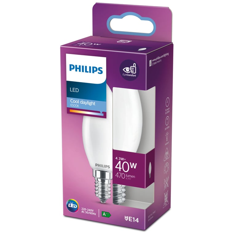Philips Ampoule LED bougie E14 - vue 3