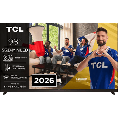 98X11L - Televisor LED TCL de 249 cm, negro