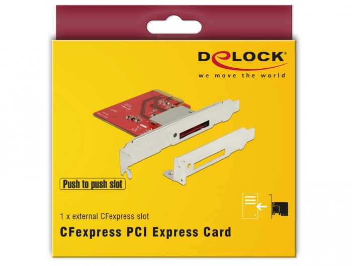 DeLOCK 91748 lecteur de carte mémoire PCI Express Interne Métallique Neuf - vue 3