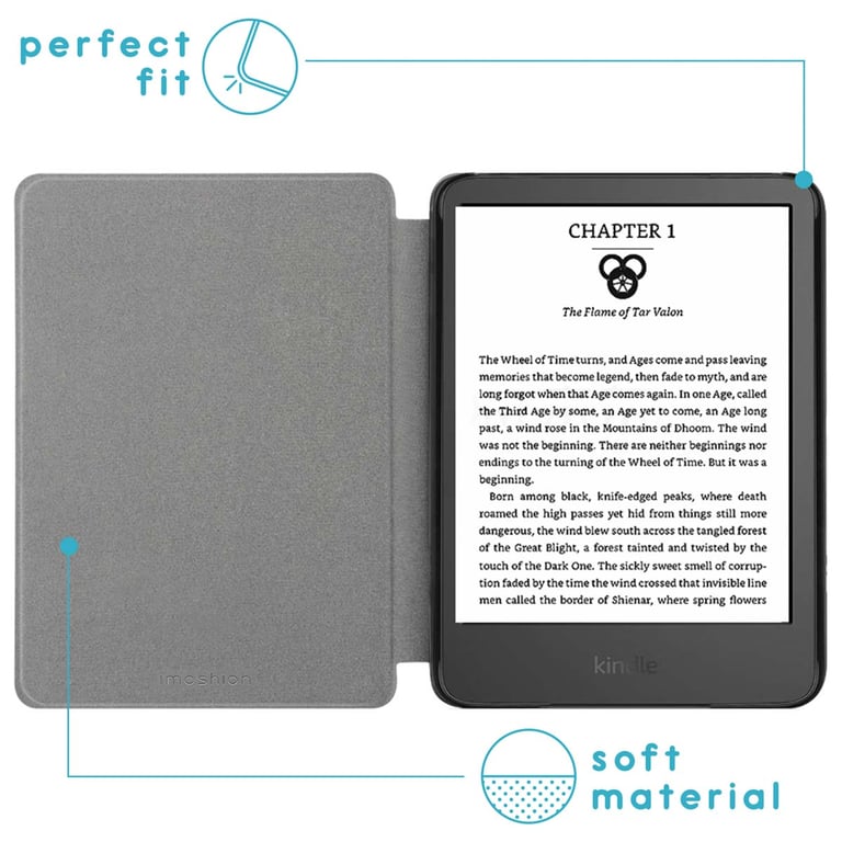 imoshion Design Slim Hard Case Sleepcover pour Amazon Kindle 2024 / Amazon Kindle 2022 11th gen Leopard Neuf - vue 5