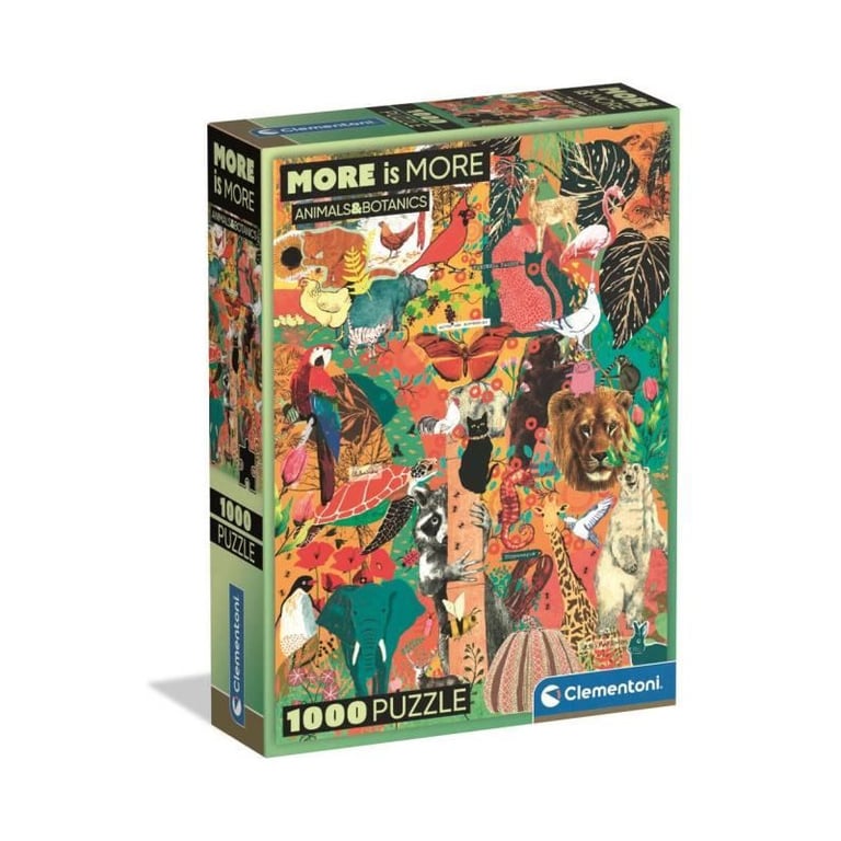 Puzzle Compact 1000 pièces : Animaux et Botanique Clementoni Puzzles - vue 7