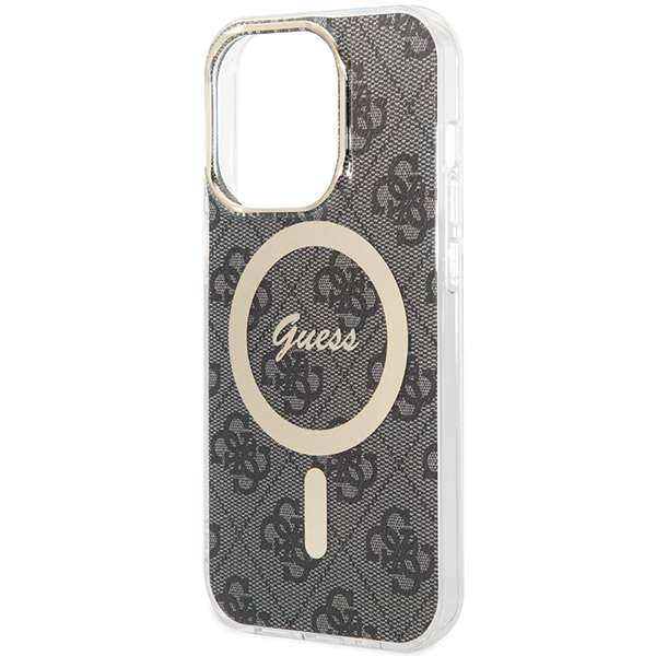 Guess Coque IML 4G MagSafe pour iPhone 15 Pro Noir - vue 3