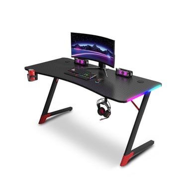 Bureau gaming URBAN FACTORY Ergo LED WED75UF 120x60 cm Z-frame RGB Noir
