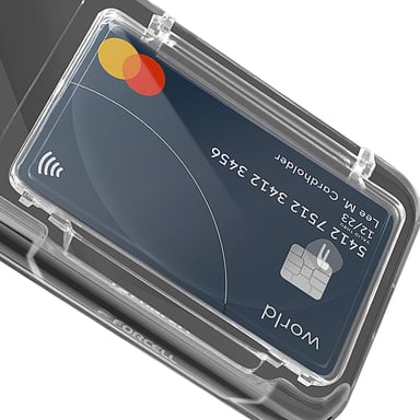 Forcell Carcasa para Samsung Galaxy S24 / S25 con tarjetero Transparente