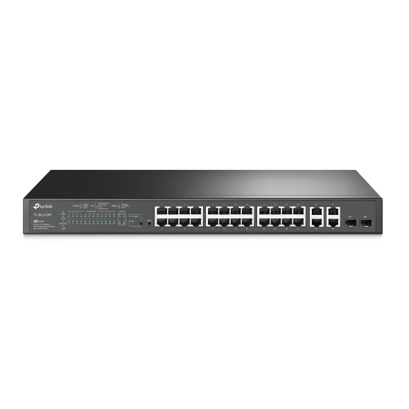 TP Link JetStream TL SL2428P commutateur réseau Géré L2 Fast Ethernet 10100 Connexion Ethernet supportant 'alimentation via ce port PoE 1U Neuf - vue 2