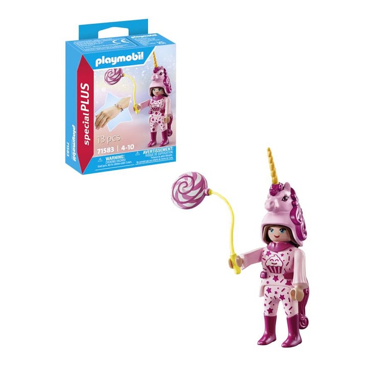 Jeux D'imitation Jeune Fille Avec Déguisement Licorne Playmobil La Boite - vue 3
