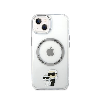 Custodia per iPhone 15 Printed Karl e Choupette MagSafe Compatible