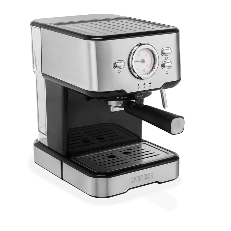 Cafetière À Dosettes Princess 249412 – 20 Bars, 1,5 L, Mousseur À Lait - vue 2