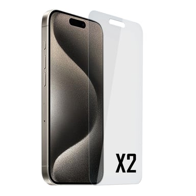 Akashi ALTVTI15P2TG écran et protection arrière de téléphones portables Protection d'écran transparent Apple 2 pièce(s)