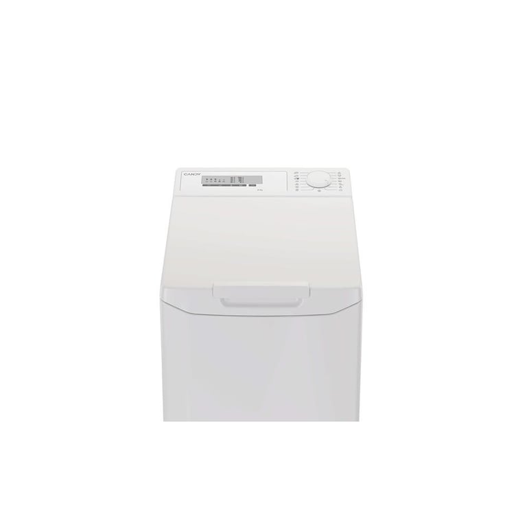 Lave-linge top Candy EYTC106L2-S 6 kg 1000 trs/min ProWash 100 écran LED Blanc - Neuf