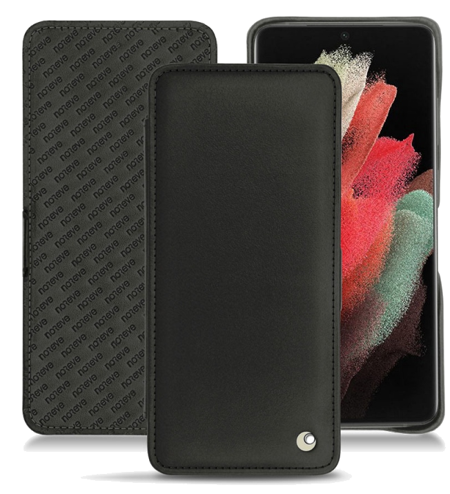 Housse cuir Samsung Galaxy S21 Ultra - Rabat horizontalNoir
