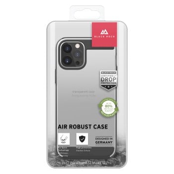 Carcasa protectora ''Air Robust'' para iPhone 12/12 Pro, negra