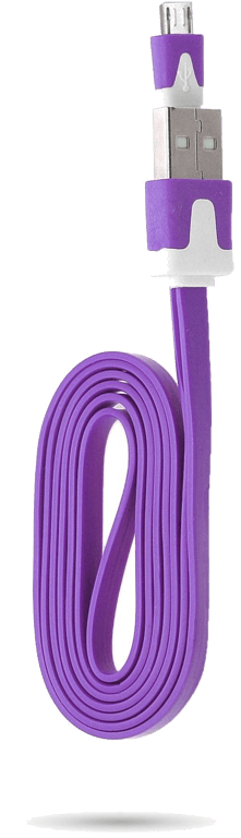 Cable Noodle 1m pour Manette Playstation 4 PS4 USB / Micro USB 1m Noodle Universel Universel (VIOLET