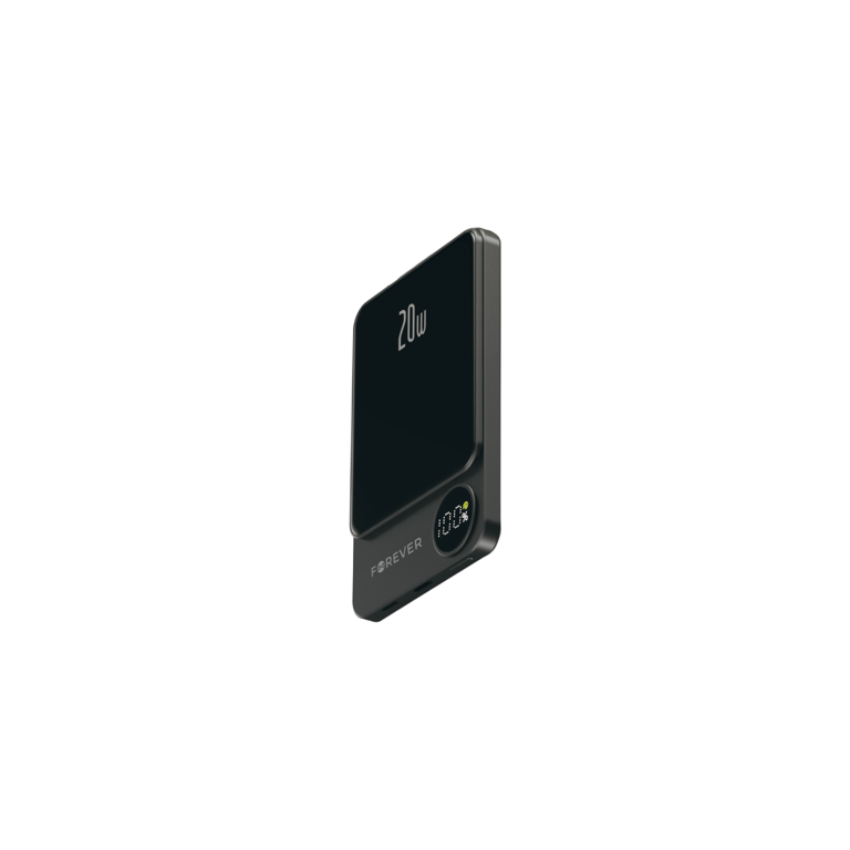 Batterie De Secours 5.000 Mah Magsafe Induction Out + Usb c In / Out Affichage Digital Forever Neuf
