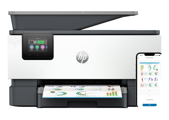 HP OfficeJet Pro 9122e Inalámbrico All-in-One Color Impresora, Servicio Instant Ink; Impresión a doble cara