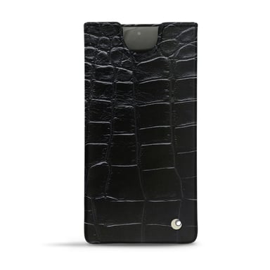 Pochette cuir Samsung Galaxy Note10+ - Pochette - Noir - Cuirs spéciaux