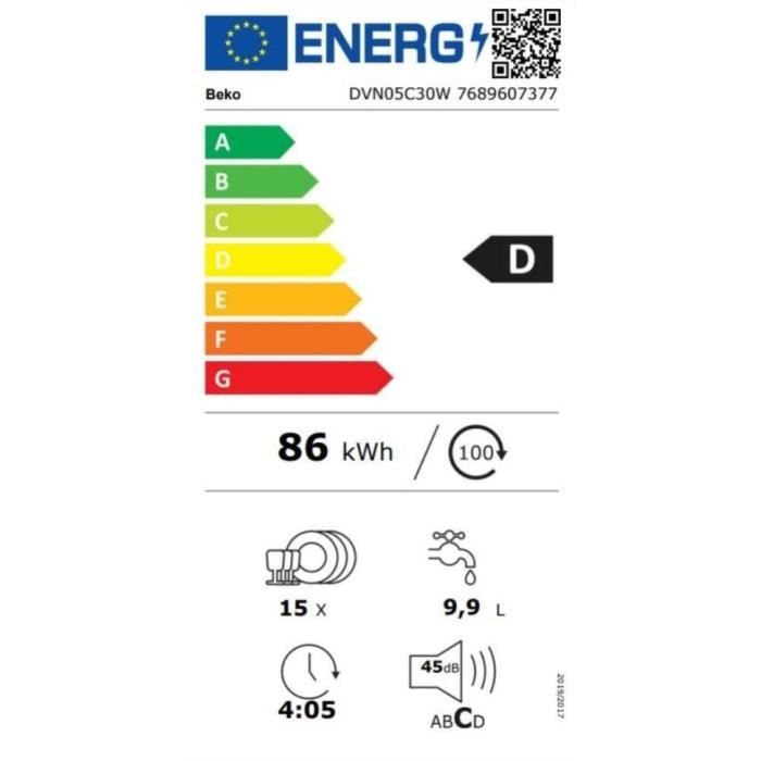 BEKO DVN05C30W - vue 8