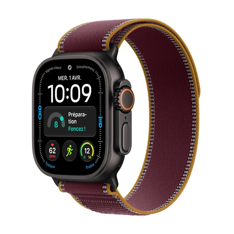Apple Watch Ultra 4 GPS + Cellular 49 mm Boîtier en avec Boucle Trail / - vue 3