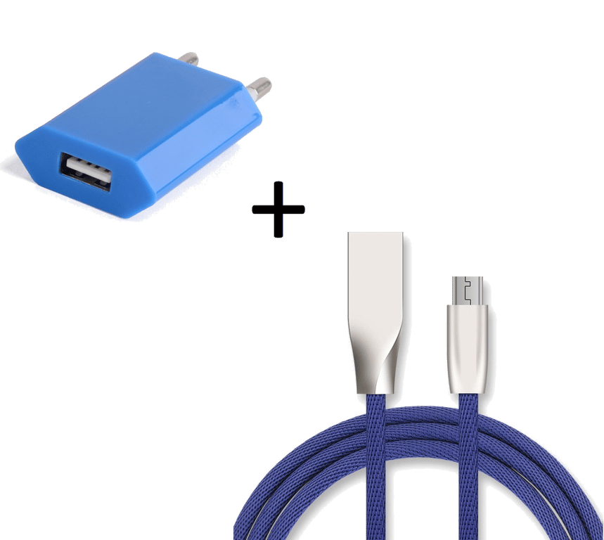 Pack Chargeur Micro USB pour Manette Playstation 4 PS4 (Cable Fast Charge + Prise Secteur Couleur US