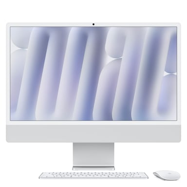 Apple iMac 24Retina Display 45K Chip M4 con CPU 10core GPU 10core 16GB 512GB SSD Argento (Apple iMac with 4.5K Retina display - All-in-one M4 fino a - RAM 16 GB - SSD 512 GB - Apple M4 10-core - Gigabit Ethernet IEEE 802.11ax Wi-Fi 6E Blu