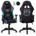 Fauteuil gaming Amstrad ELITE-LED-KRAKEN - Noir et gris - Eclairage LED 576 effets - Télécommande - Accoudoir 2D