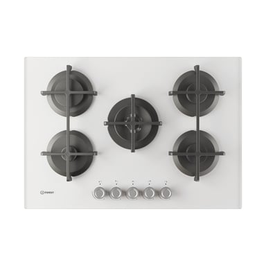 Indesit ING 72T/WH 1 Bianco Integrato 75 cm Gas 5 zona(e)