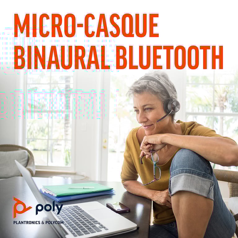 POLY Voyager Focus 2 UC Casque Avec fil &sans fil Arceau Bureau/Centre d'appels USB Type-A Bluetooth Noir - Neuf