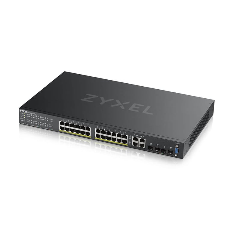 Zyxel GS2220 28HP EU0101F commutateur réseau Géré L2 Gigabit Ethernet 101001000 Connexion Ethernet supportant 'alimentation via ce port PoE Neuf - vue 2