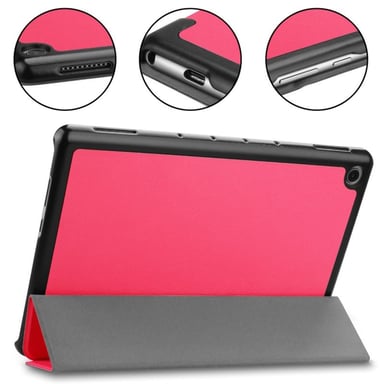 Funda tríptico de piel ecológica iLike con soporte para Samsung Tab A7 Lite 8.7'' (2020) T200 / T225 Rosa Coral