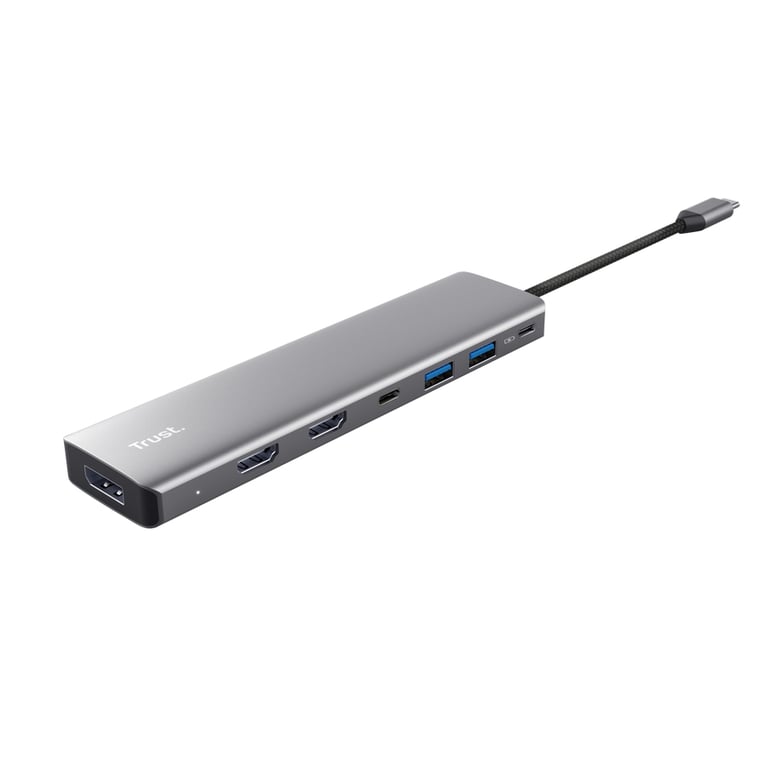 Trust 25661 hub & concentrateur USB Type C Aluminium Neuf - vue 2