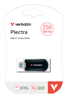 Verbatim 30226 lecteur USB flash 256 Go USB Type-C 3.2 Gen 1 (3.1 Gen 1) Noir