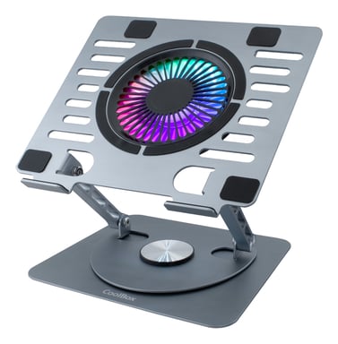 CoolBox COO-NPC17-AV1 système de refroidissement pour ordinateurs portables 43,2 cm (17'') 1000 tr/min Argent