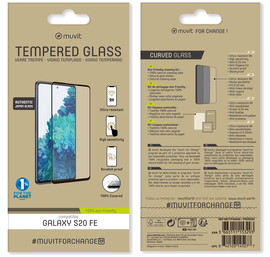 Muvit For Change Verre Trempe Incurve: Samsung Galaxy S20 Fe