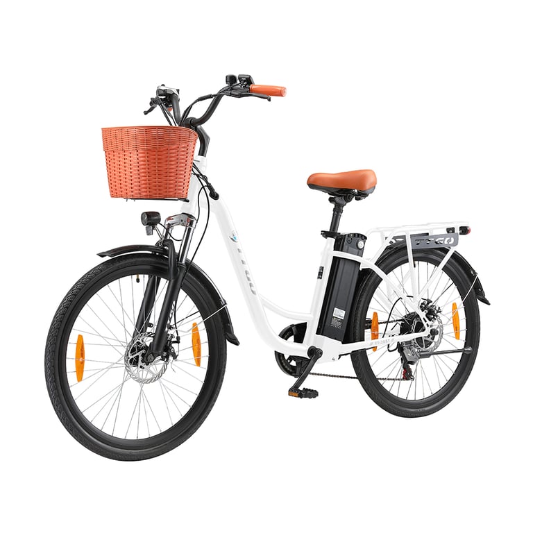 Vélo électrique TTGO YY 26ST 26 pouces City Commuter Ebike avec panier et batterie 36 V 14 5 Ah Neuf