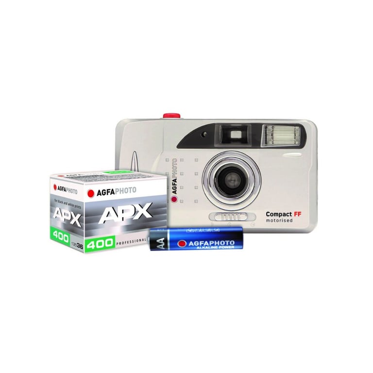 AgfaPhoto Appareil Photo Analogique 35mm Noir Design Vintage Vert