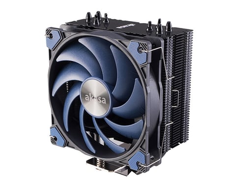 Akasa Alucia H4 Processeur Refroidisseur d'air 12 cm Noir, Bleu 1 pièce(s) - Neuf