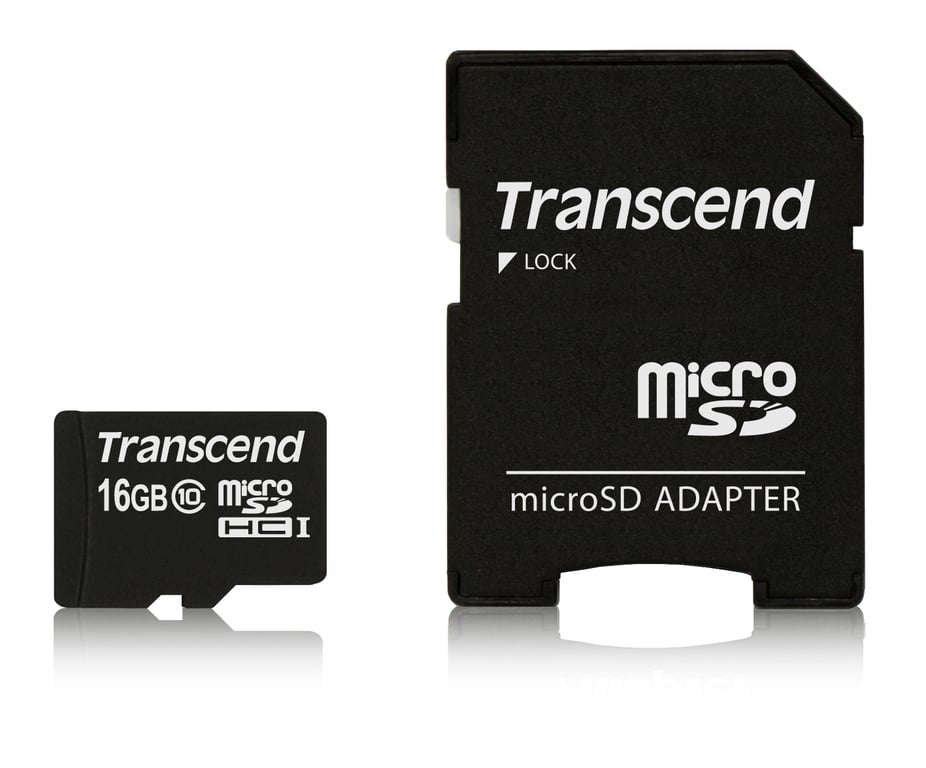 Transcend TS16GUSDHC10 mémoire flash MicroSDHC NAND Classe 10 Neuf