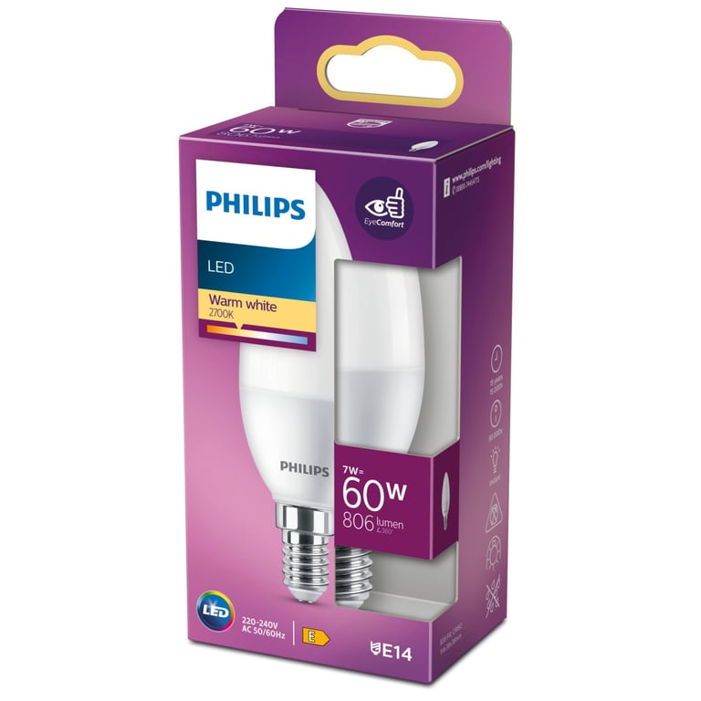 Philips 8719514309623 ampoule LED chaud 2700 K E14 E Neuf - vue 2