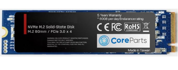 CoreParts CPSSD-M.2NVMEHE-2TB disque SSD 2 To M.2 PCI Express 3.0 NVMe 3D NAND