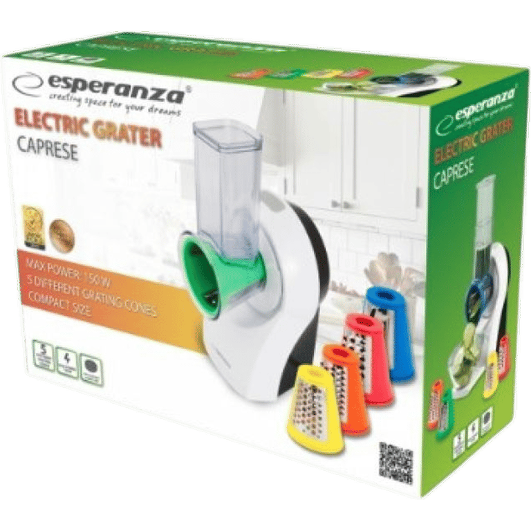Esperanza EKM026 Râpe électrique et spiraliseur Plastique - vue 2