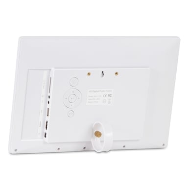 Cadre Photo Numérique Lecteur SD Média Audio Vidéo 11 Pouces USB Ms Réveil Blanc YONIS