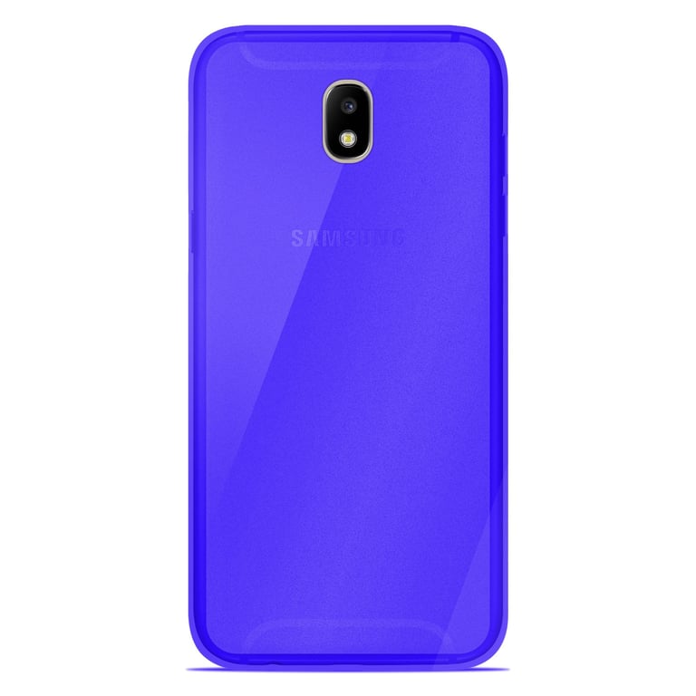 Coque silicone unie compatible Givré Bleu Samsung Galaxy J3 2017