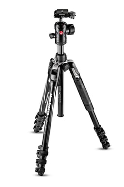 Manfrotto MKBFRLA4BK-BH tripode 3 pata(s) Negro, Plata
